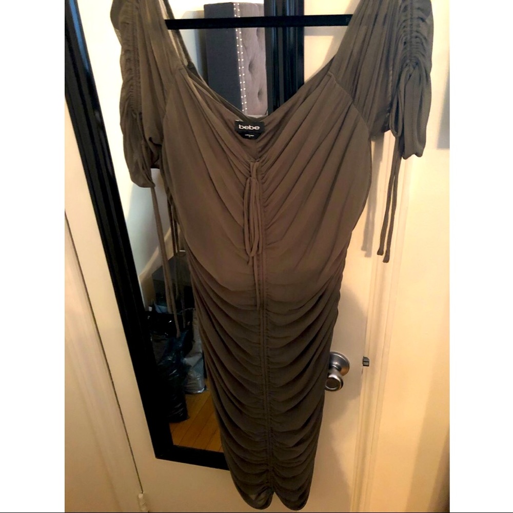 Bebe Olive Green Dress